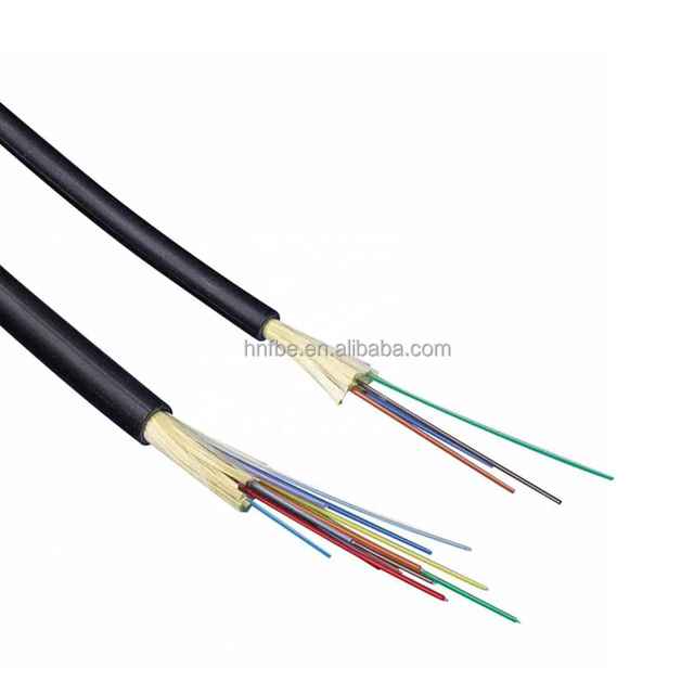 3/5mm 1-24 Core Indoor/Outdoor GJFJV G.657B3 Fiber Optic Cable Tight Buffered Loose Tube Cable TPU Jacket Round Type Customized