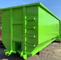 Conteneur mini-remorque de 15 yards pour déchets de tuiles de toiture, bac de nettoyage résidentiel