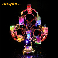 Présentoir de bouteilles LED rechargeable en acrylique moderne pour discothèque
