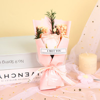 Savon de roses éternelles à fleurs séchées fait main Creative Stars, style chinois, mini bouquet exquis pour la Saint-Valentin 520, cadeau artisanal