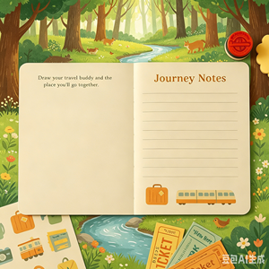 Offre Spéciale – Carnet Créatif Personnalisé OEM/ODM pour Enfants, Motif Animaux, Couverture Souple, Papier <span class=keywords><strong>d</strong></span>'Art, Impression UV pour Dessin et Histoires - Product Image 2