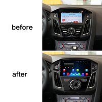 Autoradio multimédia Android 14 9 pouces avec écran tactile, navigation GPS, unité principale avec FM+RDS compatible avec Ford Focus 2012-2016