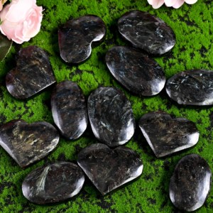 Cœur en cristal naturel poli en gros, pierre de palmier sculptée, pierre de feu d'artifice en forme de cœur pour cadeau - Product Image 6