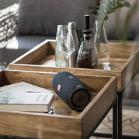 Table d'appoint moderne en bois massif de Paulownia avec espace de rangement, taille personnalisable, petite table à thé