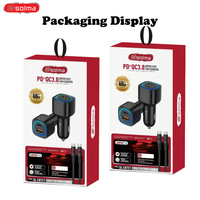 Chargeur PD 68W le plus vendu, chargeur rapide USB-C, chargeur de voiture type C pour iPhone Samsung OnePlus