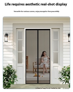 Hiện Đại Bền Nam Châm Màn Hình Cửa Nhà Máy Bán Buôn Giá Lưới Từ Rèm Cho Côn Trùng Muỗi Lưới Thiết Kế Phong Cách Hiện Đại - Product Image 4