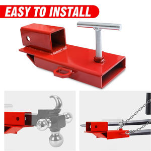 Ambizione ODM/OEM pesante carrello elevatore rosso attacco di traino per 2 "ricevitore rimorchio adattatore con catena - Product Image 3
