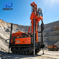 Foreuse hydraulique diesel sur chenilles ANS260 pour puits d'eau, 260 m, pour projets professionnels de forage de nappes phréatiques