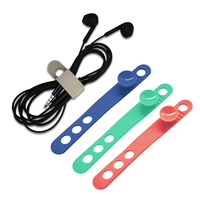 2025 nouveau Silicone caoutchouc câble sangles fil organisateur réutilisable câble attaches cordon organisateur Flexible ventouse