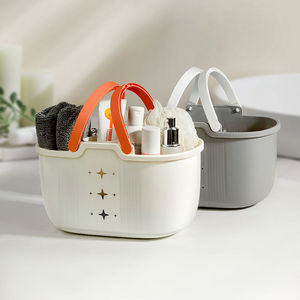 <b>Portable</b> <b>Shower</b> Basket Oval With Handle For Bathroom Storage Toiletries Organizer - Product Image 3