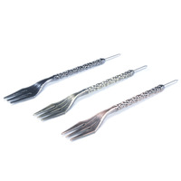 Fourchette à chicha de haute qualité en alliage de Zinc en métal, accessoires pour fumer fourchette à saveur de chicha vente en gros