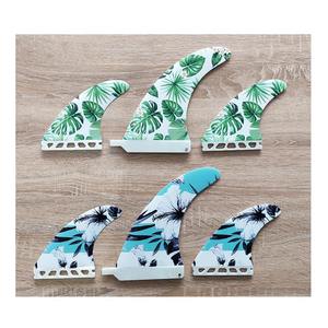 <span class=keywords><strong>Aletas</strong></span> de tabla de surf con estampado 3D, conjunto de aleta única, panal de abeja, para surfear, deportes acuáticos - Product Image 4