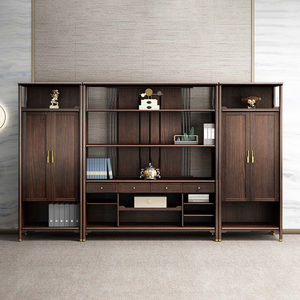 Schreibtisch, Chefschreibtisch, Geräumiger Präsidenten-Schreibtisch, Büro-Vorsitzenden-Arbeitstisch, Massivholz-Schreibtisch und Stuhl-Set. - Product Image 6