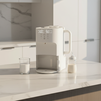 Dispensador de Agua Caliente Automático Multifunción de 800W y 1.8L, Hervidor Eléctrico con Función de Mantener Caliente, Preparador de Leche de Fórmula, Instalación Gratuita