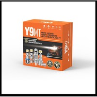 Mini phare LED H4 12V 50W pour voiture, modèle à double faisceau intégré Plug-and-Play H7/H11/9005 pour motos