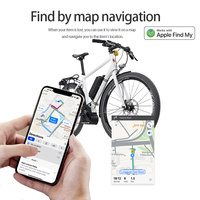 Nouveau réflecteur de vélo Anti-perte jaune support de feu arrière de vélo pour Air Tag Gps Tracker support de localisateur de vélo avec trouver mon appareil