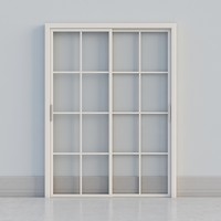Porte coulissante moderne en aluminium certifiée CE, séparateur de pièce, double vitrage trempé, bonne ventilation pour villa