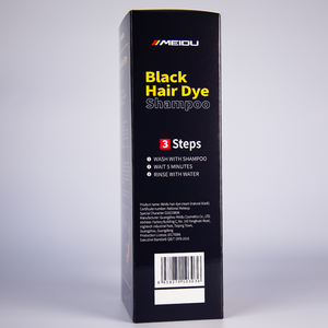 Champú en Gel de Coloración Rápida con Aceite de Argán al por Mayor para Cubrir Cabello Gris y Blanco, Champú Tinte Herbal Negro para el Cabello - Product Image 4