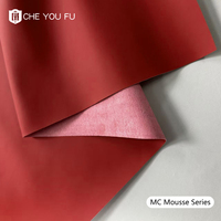 Cuir PU en microfibre de 1,2 mm, grain fin, respectueux de la peau, imperméable, coupe-vent, mat, premium, résistant à l'abrasion, élastique, écologique