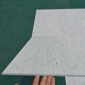 Baldosas de Mármol Blanco Carrara UnionStone con Ranuras - Diseño Moderno Impermeable para Baños Interiores y Uso en Hoteles, 1 Año de Garantía - Product Image 6