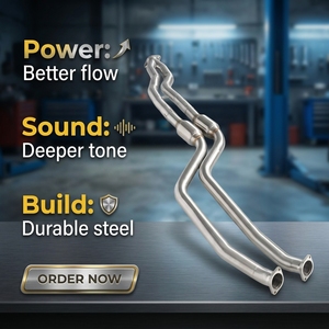Tuyau d'échappement intermédiaire haute performance Precision N52 N54 pour moteur <span class=keywords><strong>BMW</strong></span> <span class=keywords><strong>125i</strong></span> 128i <span class=keywords><strong>E82</strong></span> 3.0L 3.0T 2008-2012 – Amélioration des performances et mise à niveau - Product Image 1