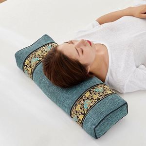 Almohada de Apoyo Cervical de Ajenjo para Dormir, Almohada Cilíndrica de Moxibustión, Funda de Almohada de Hoja de Artemisia, Almohada para la Salud Cervical - Product Image 3