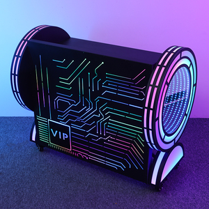 Gian hàng DJ di động cao cấp VIP, màn hình LED 3D kim loại chất lượng cao, có đèn, có thể tùy chỉnh logo - Product Image 2