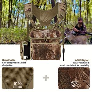 Harnais de poitrine pour jumelles avec pochette pour télémètre, harnais pour jumelles avec housse de pluie pour la chasse - Product Image 5