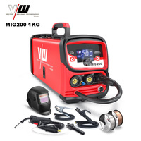 Saldatrice VECTOR 4 in 1 MIG MAG MMA TIG 200A Portatile per Saldatura ad Arco MIG200
