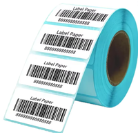 Impresora adhesiva de papel térmico de plástico A6 de supermercado directo 100x150 Waybill Adhesivo en blanco Código de barras Envío de comestibles Promocional