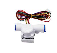 Sensor de flujo de líquido de conexión rápida de 3 minutos con temperatura y Material TDS POM Salida DC5V Puerto de 3/8 "multifuncional de salida