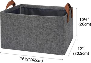 Cation Fabric Foldable Wardrobe Clothes Organizer with Handle <b>Drawer</b> Design for Jeans or Clothing for Bedroom Living Room Use - Product Image 4