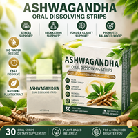 Extrait d'Ashwagandha Bio en Film Oral – Bandelettes Nutritionnelles Herbales Portables – Production en Vrac – Fournisseur de Suppléments à Faible MOQ