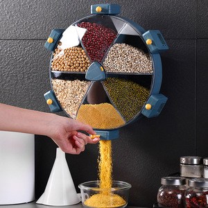 Boîte de conservation rotative Gravoler Hargo pour cuisine, avec couvercle anti-humidité large en plastique, pour presser et sceller - Product Image 4