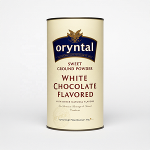 <span class=keywords><strong>Poudre</strong></span> de <span class=keywords><strong>chocolat</strong></span> <span class=keywords><strong>blanc</strong></span> moulu sucré, qualité alimentaire, <span class=keywords><strong>en</strong></span> vrac, 50% de cacao, 3,12 lb, Oryntal - Product Image 1