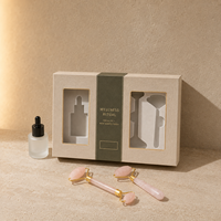 Coffret cadeau d'huiles essentielles pour massage Lionwrapack, coffret bien-être pour hôtel, emballage avec fenêtre, style livre magnétique cosmétique