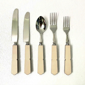 American Style Flatware <b>Set</b> With Resin Handle 18/<b>8</b> Stainless Steel Durable Wedding Home Decor Tableware <b>Dinnerware</b> Cutlery <b>Set</b> - Product Image 1