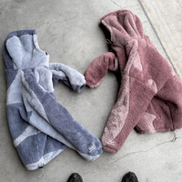 YSJY Streetwear Veste polaire Sherpa épaisse surdimensionnée d'hiver pour homme