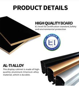 Mostrador de Exhibición para Tienda Minorista, Mueble para Tienda de Cigarrillos, Vitrina para Exhibición de Coleccionables, Gabinete de Almacenamiento de Mercancía con LED - Product Image 4