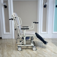 Chaise de transfert pour patients paralysés avec ceinture de douche, toilettes, chaise multifonctionnelle de levage et de déplacement