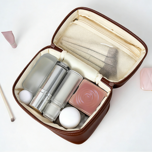Милая объемная косметичка для женщин, большая портативная водонепроницаемая сумка для туалетных принадлежностей, дорожный органайзер для макияжа с ручкой - Product Image 2