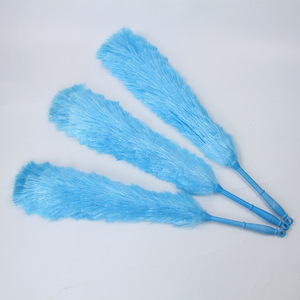 Plumeau électrostatique flexible bleu ciel, tête ronde de 65 cm, outil de nettoyage de meubles - Product Image 1