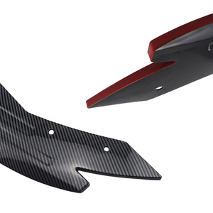 2 piezas Difusor de parachoques trasero universal para coche, Protector de faldón lateral tipo canard, Tira de labio para parachoques trasero - Product Image 6