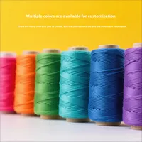150D Polyester Balmumu İpliği 0.8mm 30m/50m Bileklik Örgüsü ve Dikiş İçin