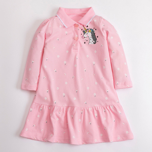 Camicia Elegante per Bambine con <span class=keywords><strong>Unicorno</strong></span> Principessa, Abito Polo per Bambine 2-7 Anni, Vestiti per Bambini, Design per Compleanno, Abiti per Bambine Piccole - Product Image 6