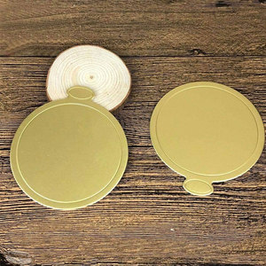 Plateaux en <span class=keywords><strong>carton</strong></span> dorés miniatures pour gâteaux, cupcakes, pain, bonbons, desserts, traiteur - Product Image 3