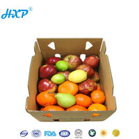 Cajas de cartón personalizadas para frutas y verduras, paletas de papel baratas de China con envoltura retráctil, muestra gratis para ropa interior