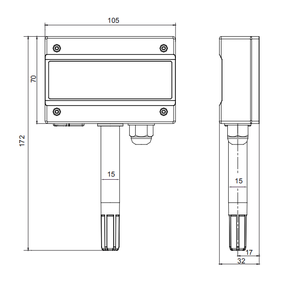 Rotronic HF132-WB1XD1XX เครื่องวัดอุณหภูมิและความชื้น พอร์ต USB วัสดุ ABS รองรับการปรับแต่ง OEM มาตรฐาน IP65 รับประกัน 1 ปี - Product Image 6