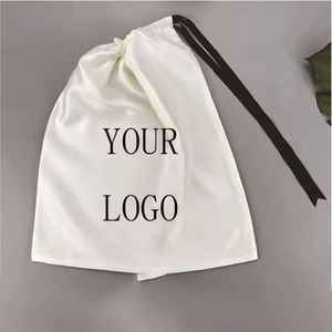 Bags Bulk <b>Drawstring</b> <b>Backpack</b> Satin String Cinch Bag for Gym Sports Party Short Trip Promotion Gift - Product Image 2