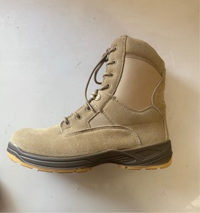 DF1025 Heavy Duty Men Comfortable Long Training Tactical <b>Boots</b> Cow Leather Suede <b>Hiking</b> Mounting <b>Boots</b> - Product Image 2